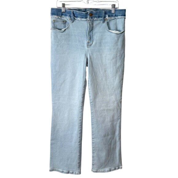 Good American Jeans Good Legs Straight Light Wash Denim Womens Size 14 - Picture 1 of 8
